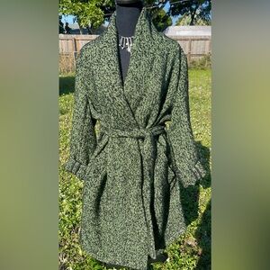 Free Shipping-NWT -Scotch  & Soda Green Trench Coat